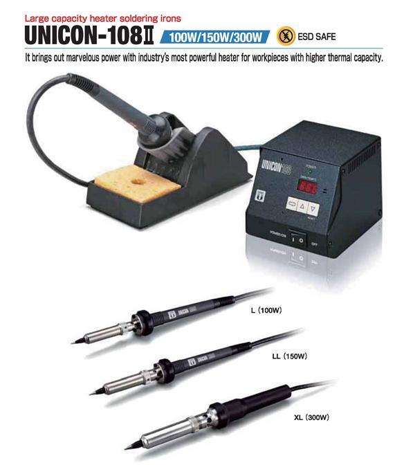 Soldering Station - Lead Free Compatible Soldering Iron/Large Capacity Heater Imbedded [UNICON-108]